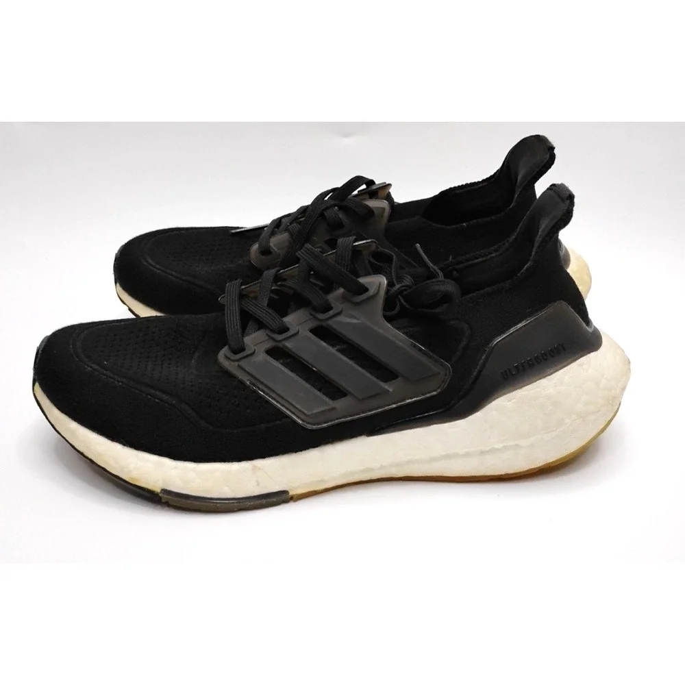 Adidas Ultraboost 21 Black White Running Shoes Sneakers Mens 7.5
